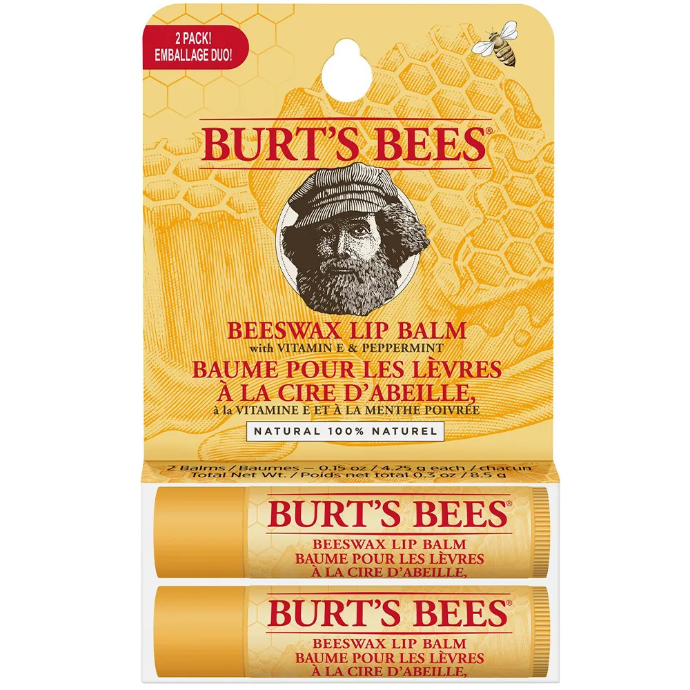 Burt's Bees Lip Balm Twinpack Beeswax Blister 2 StÃ¼ck 