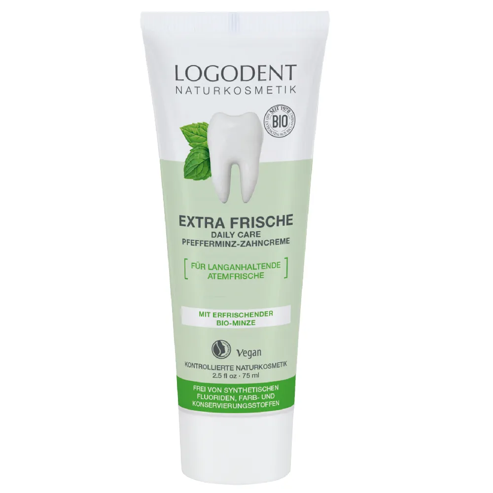 LOGODENT Extra Frische Pfefferminz-Zahncreme 75 ml 