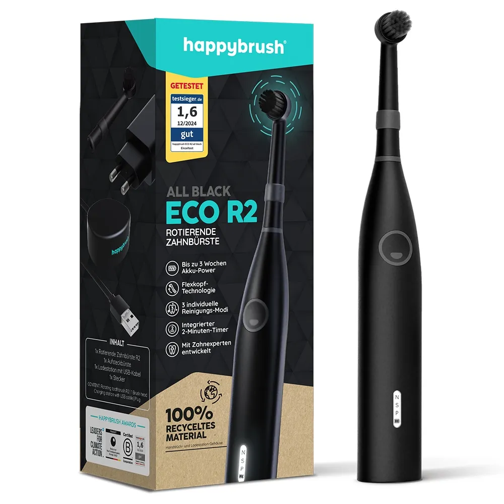Happybrush Eco R2 All Black StarterKit 