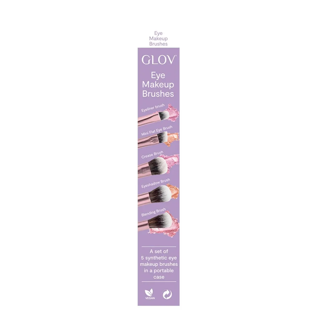 GLOV Eye Make-up Brushes Pink 1 GLOV Eye Make-up Brushes Pink