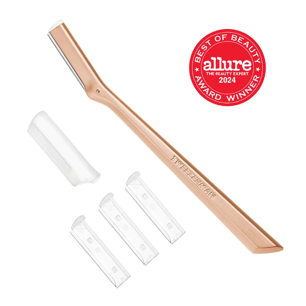 Tweezerman Gesichtshaarrasierer Rose Gold 1 Tweezerman Gesichtshaarrasierer Rose Gold
