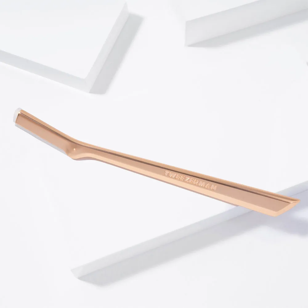 Tweezerman Gesichtshaarrasierer Rose Gold 3 Tweezerman Gesichtshaarrasierer Rose Gold