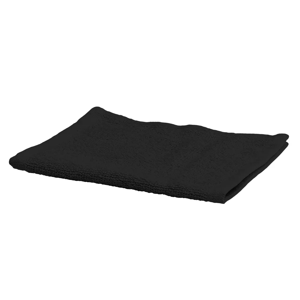 Le Coiffeur Frottee-Gesichtstuch 30x15 cm, schwarz 