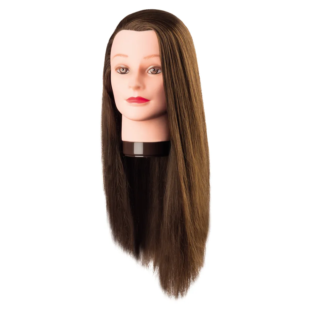 Comair Ã¼bungskopf Proteinhaar Pia 60cm braun 