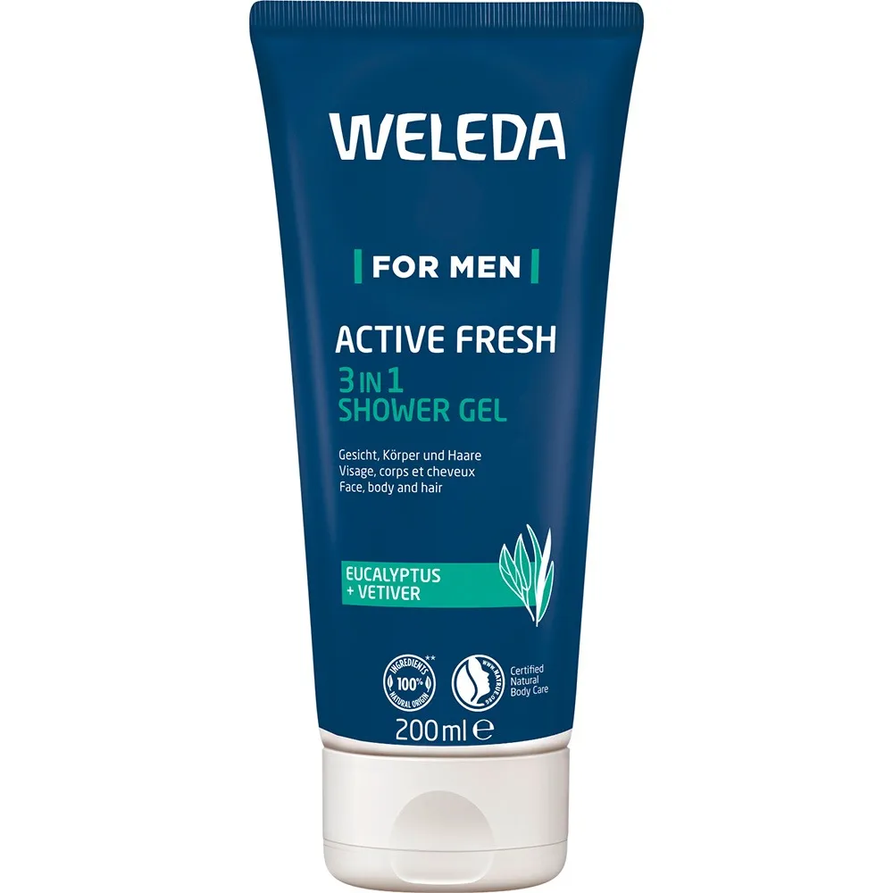 Weleda Men Active Fresh 3in1 Sower Gel 200 ml 