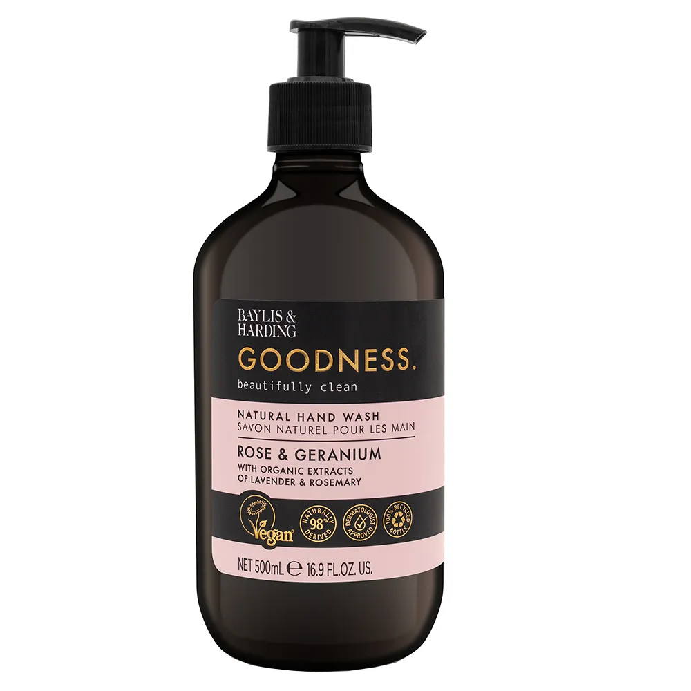 Baylis & Harding Goodness Rose & Geranium 500 ml 