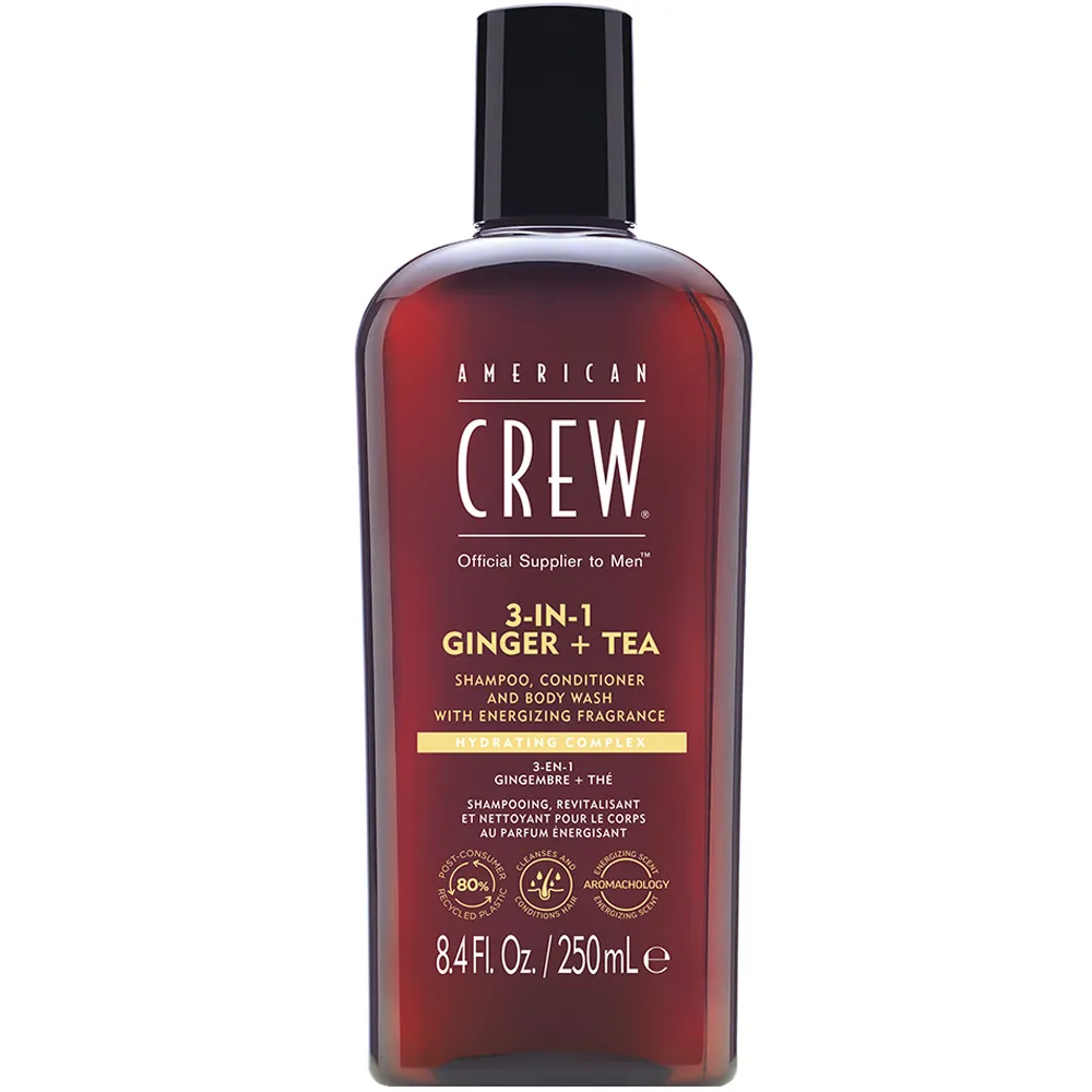 American Crew Ginger & Tea Energizing 3-in-1 Shampoo 250 ml 