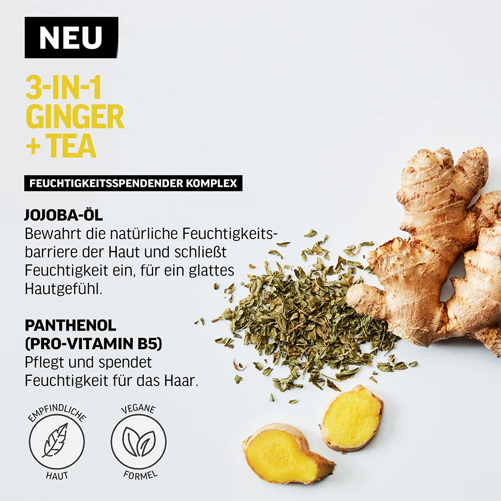 American Crew Ginger & Tea Energizing 3-in-1 Shampoo 250 ml 4 American Crew Ginger & Tea Energizing 3-in-1 Shampoo 250 ml