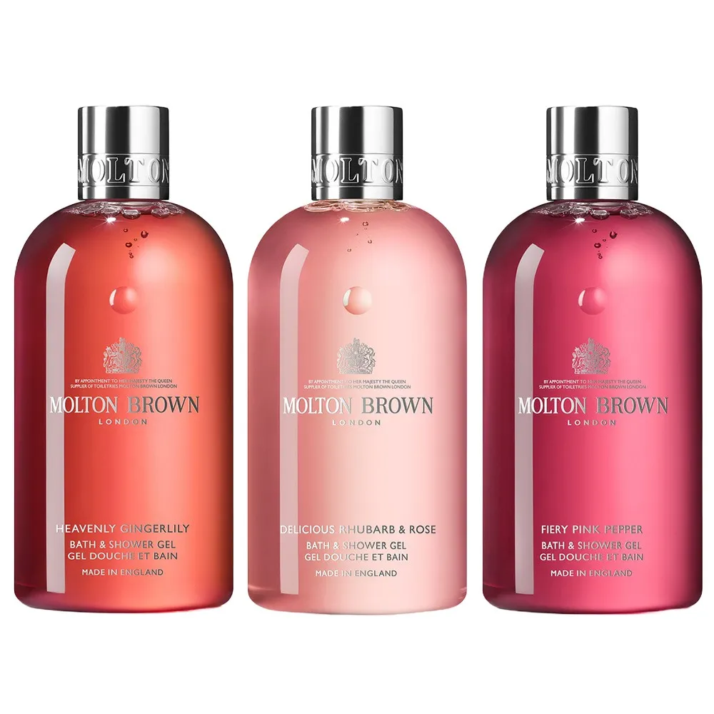 Molton Brown Bodywash Trio Floral Aromatic Set 