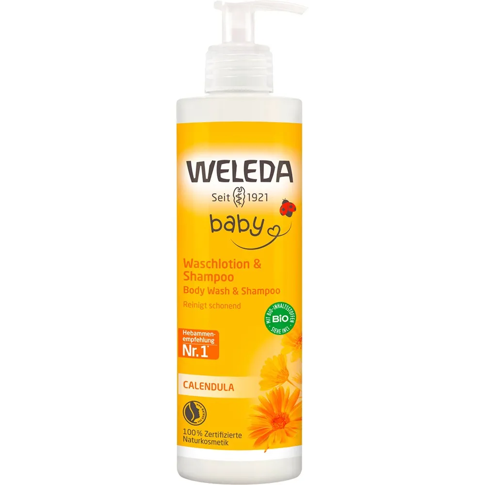 Weleda Calendula Waschlotion & Shampoo 400 ml 