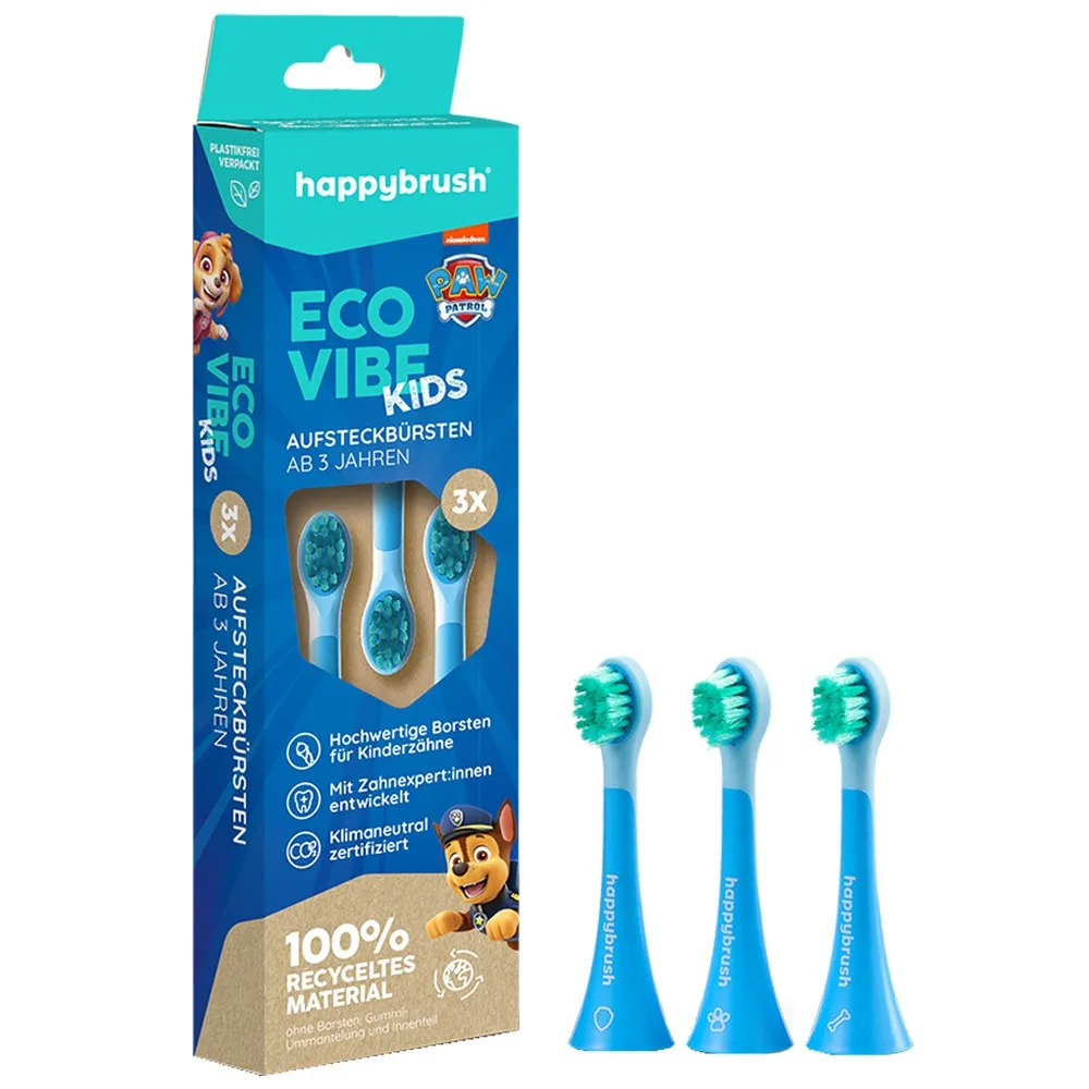 Happybrush AufsteckbÃ¼rsten EcoVibe Kids 3 StÃ¼ck 