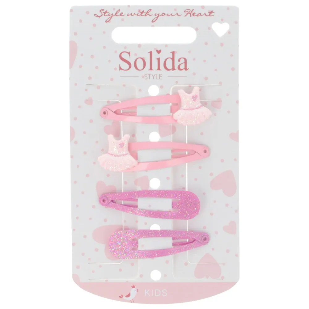 Solida Haarclip uni/Balettrock 4 StÃ¼ck 
