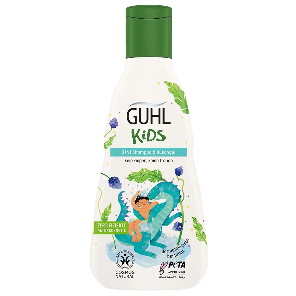 Guhl Kids 2 in 1 Shampoo & Duschgel Brombeerextrakt 250 ml 