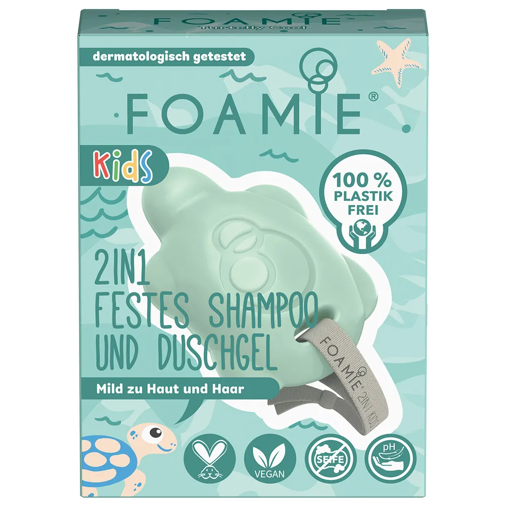 FOAMIE 2in1 Festes Shampoo & Duschgel Kids GrÃ¼n 