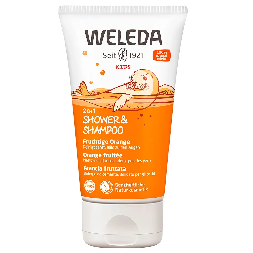 Weleda Kids 2in1 Shower & Shampoo Orange 150 ml 