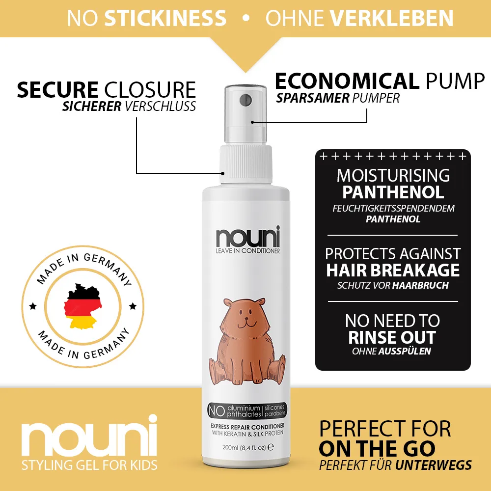 nouni Leave-In Conditioner für Kinder 200 ml 2 nouni Leave-In Conditioner für Kinder 200 ml