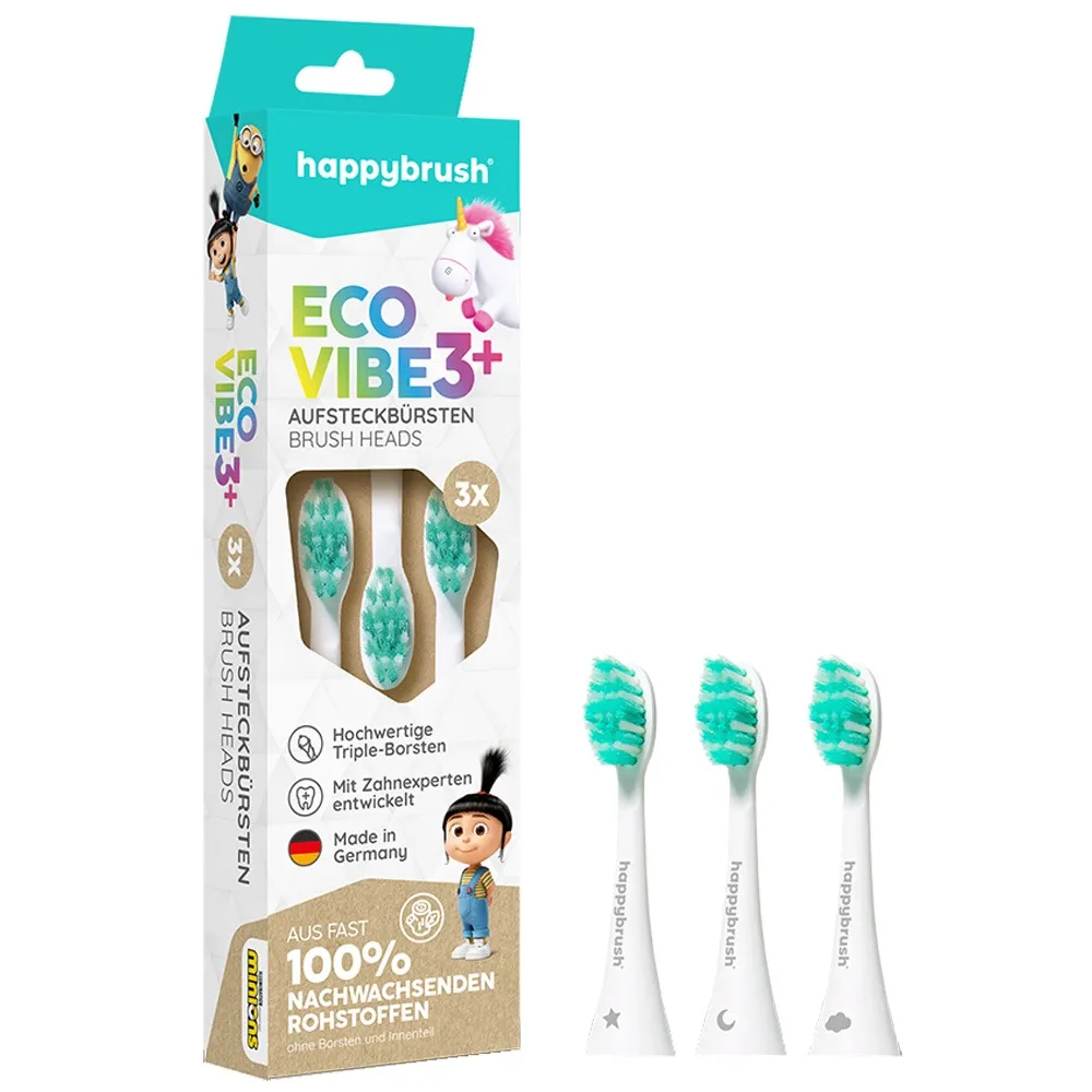 Happybrush AufsteckbÃ¼rste V3+ (Agnes) 3 StÃ¼ck 