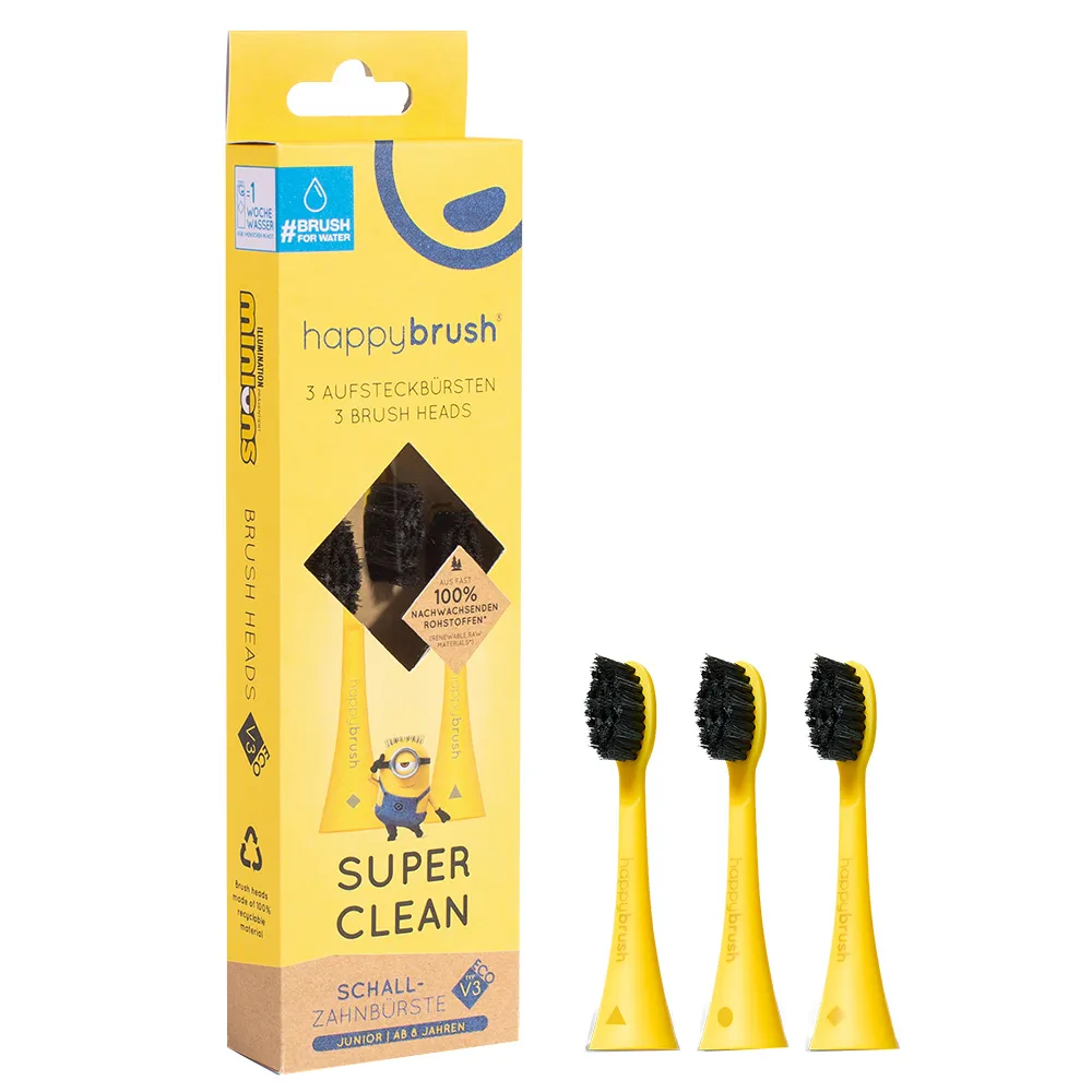 Happybrush VIBE 3 Aufsteckbürsten Minions 1 Happybrush VIBE 3 Aufsteckbürsten Minions