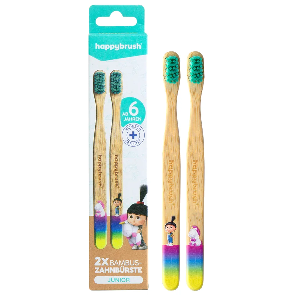 Happybrush Bambus HandzahnbÃ¼rste Einhorn 