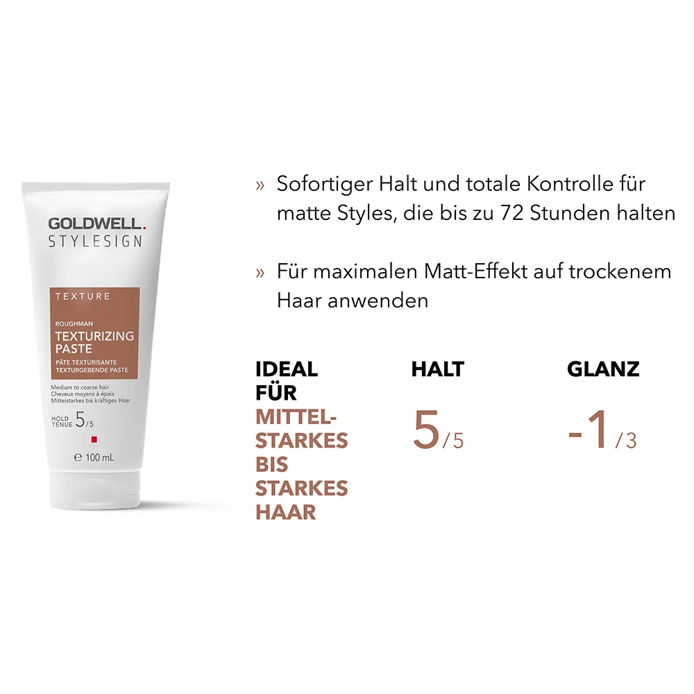 Goldwell Stylesign Texture Roughman Texturgebende Paste 100 ml 2 Goldwell Stylesign Texture Roughman Texturgebende Paste 100 ml