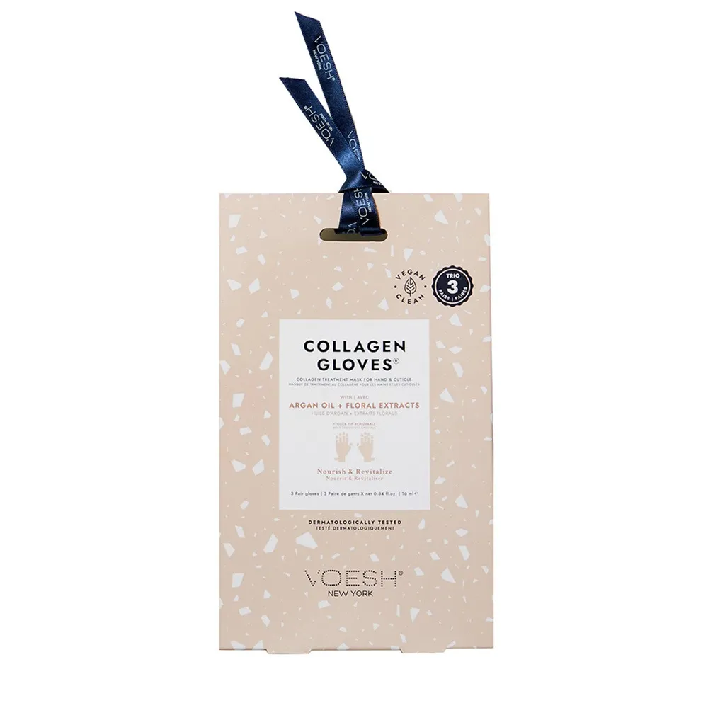 VOESH Collagen Gloves Trio - Argan Oil & Floral Ext 