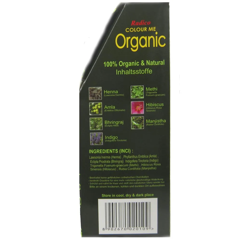 Radico Colour Me Organic Dark Brown 100 g 3 Radico Colour Me Organic Dark Brown 100 g