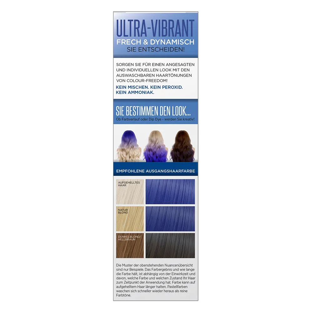 Colour Freedom Ultra Vibrant Truly Blue 150 ml 2 Colour Freedom Ultra Vibrant Truly Blue 150 ml