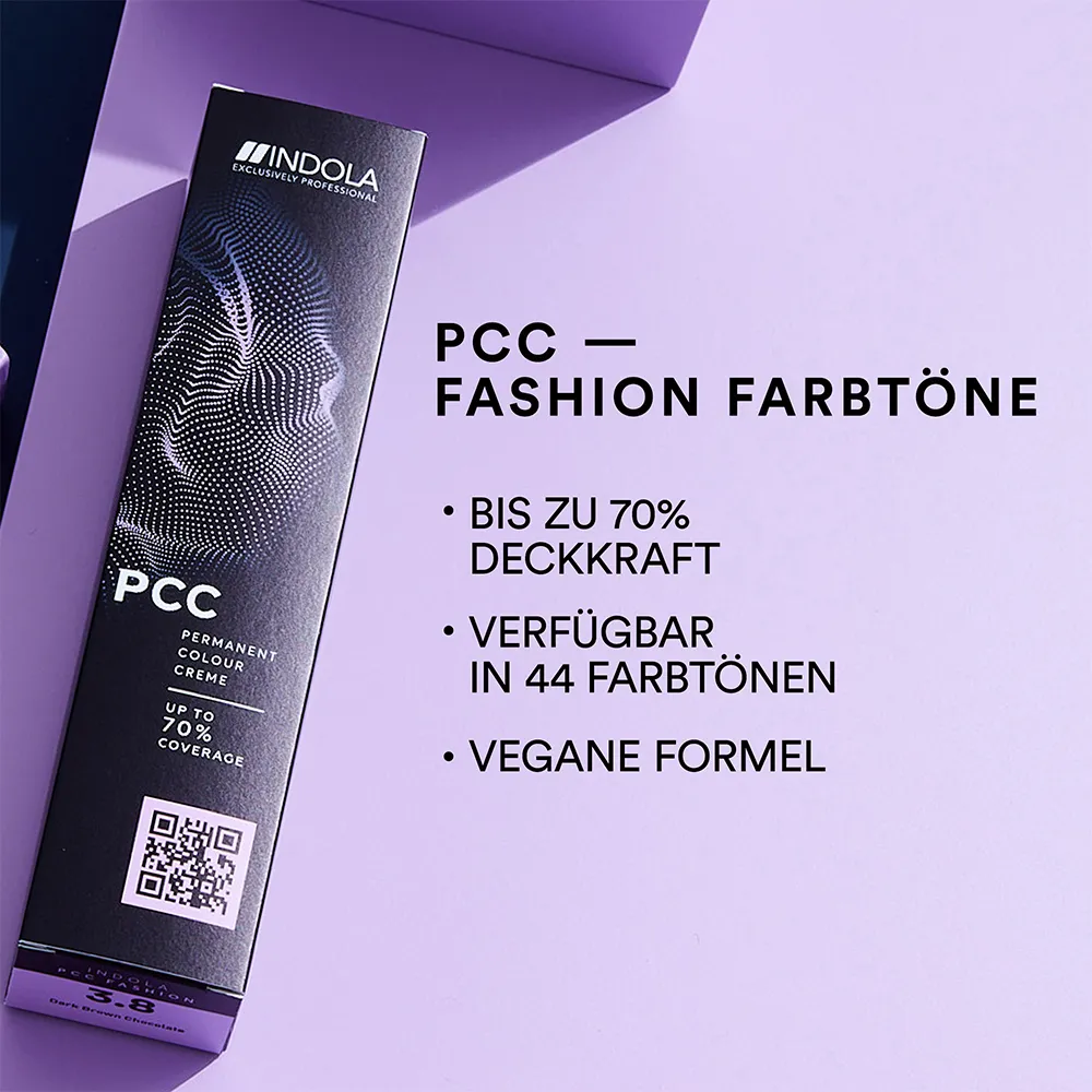 Indola PCC Permanente Haarfarbe Fashion 4.4 Mittelbraun Kupfer 60 ml 3 Indola PCC Permanente Haarfarbe Fashion 4.4 Mittelbraun Kupfer 60 ml