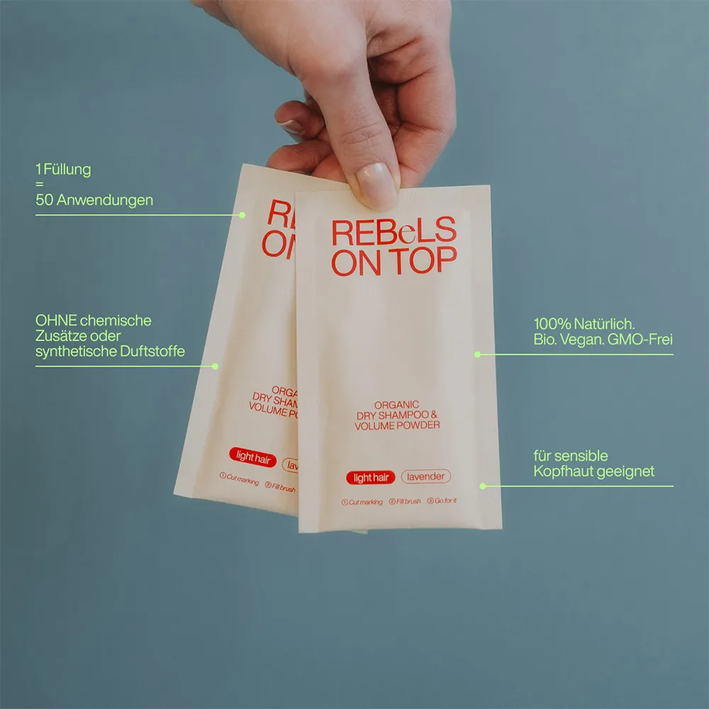 REBeLS ON TOP Trockenshampoo Light Refill 3x10 g 2 REBeLS ON TOP Trockenshampoo Light Refill 3x10 g