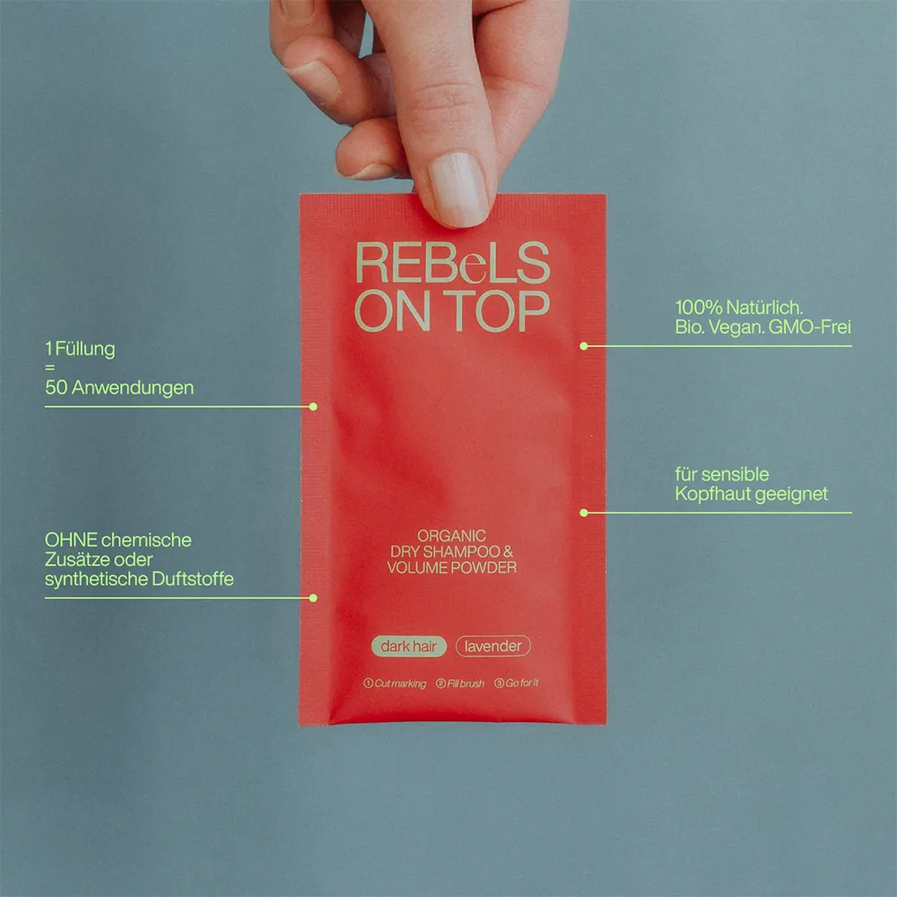 REBeLS ON TOP Trockenshampoo Dark Refill 3x10 g 4 REBeLS ON TOP Trockenshampoo Dark Refill 3x10 g