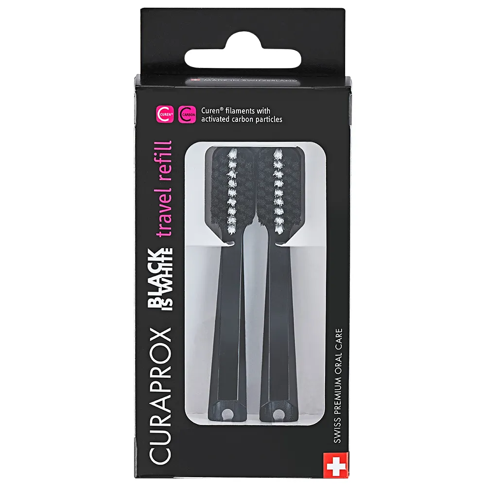 CURAPROX Black is white Duo-Pack ErsatzbÃ¼rsten 