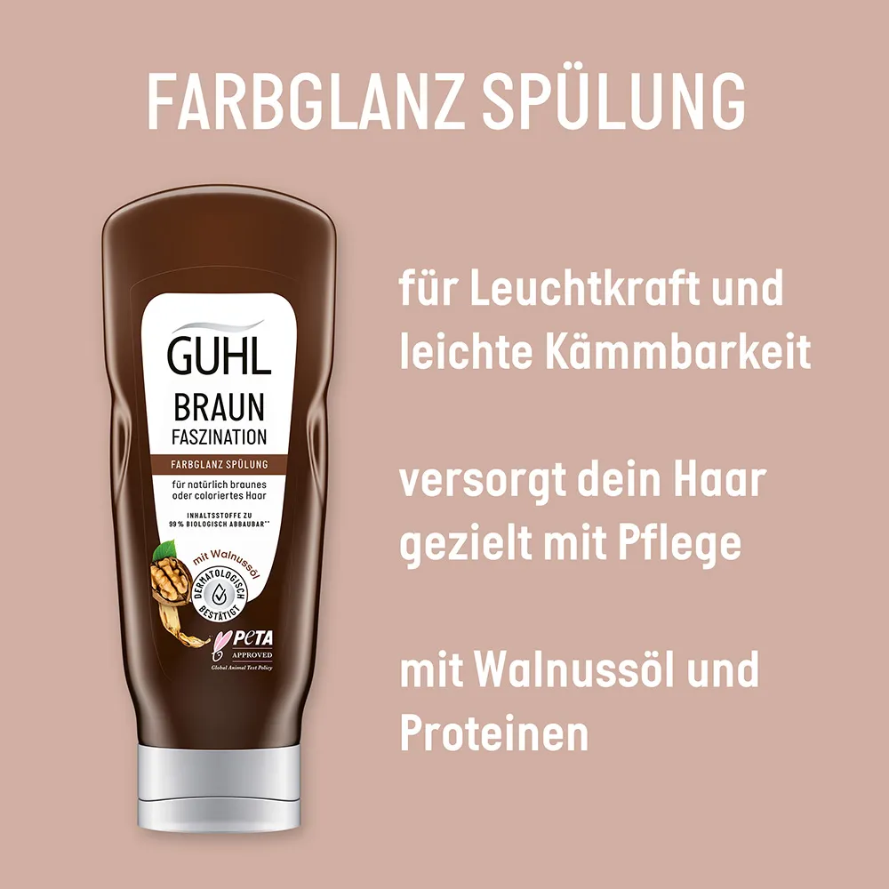 Guhl Braun Faszination Farbglanz-Spülung 200 ml 2 Guhl Braun Faszination Farbglanz-Spülung 200 ml