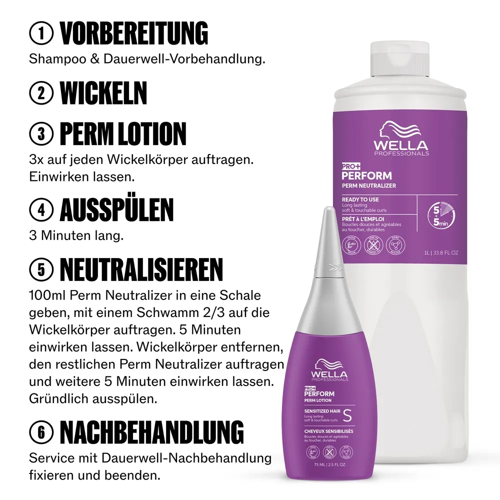 Wella Perform Perm Lotion S 75 ml 4 Wella Perform Perm Lotion S 75 ml