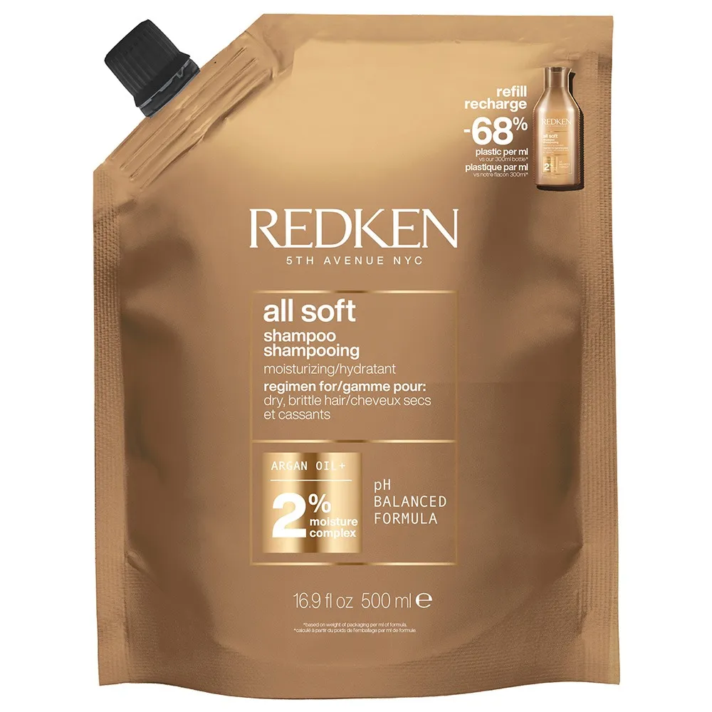 Redken All Soft Shampoo Refill Pouch 500 ml 