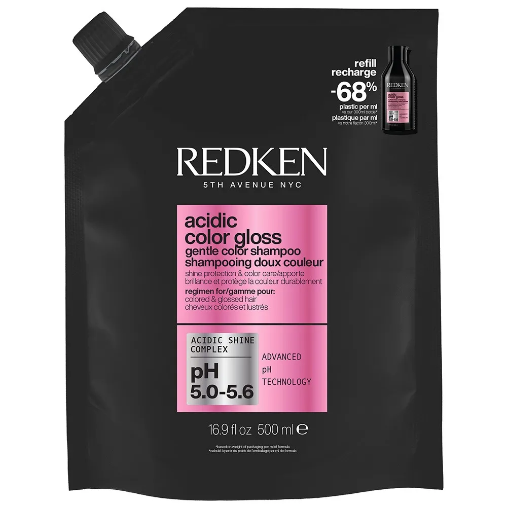 Redken Acidic Color Gloss Shampoo Refill Pouch 500 ml 1 Redken Acidic Color Gloss Shampoo Refill Pouch 500 ml