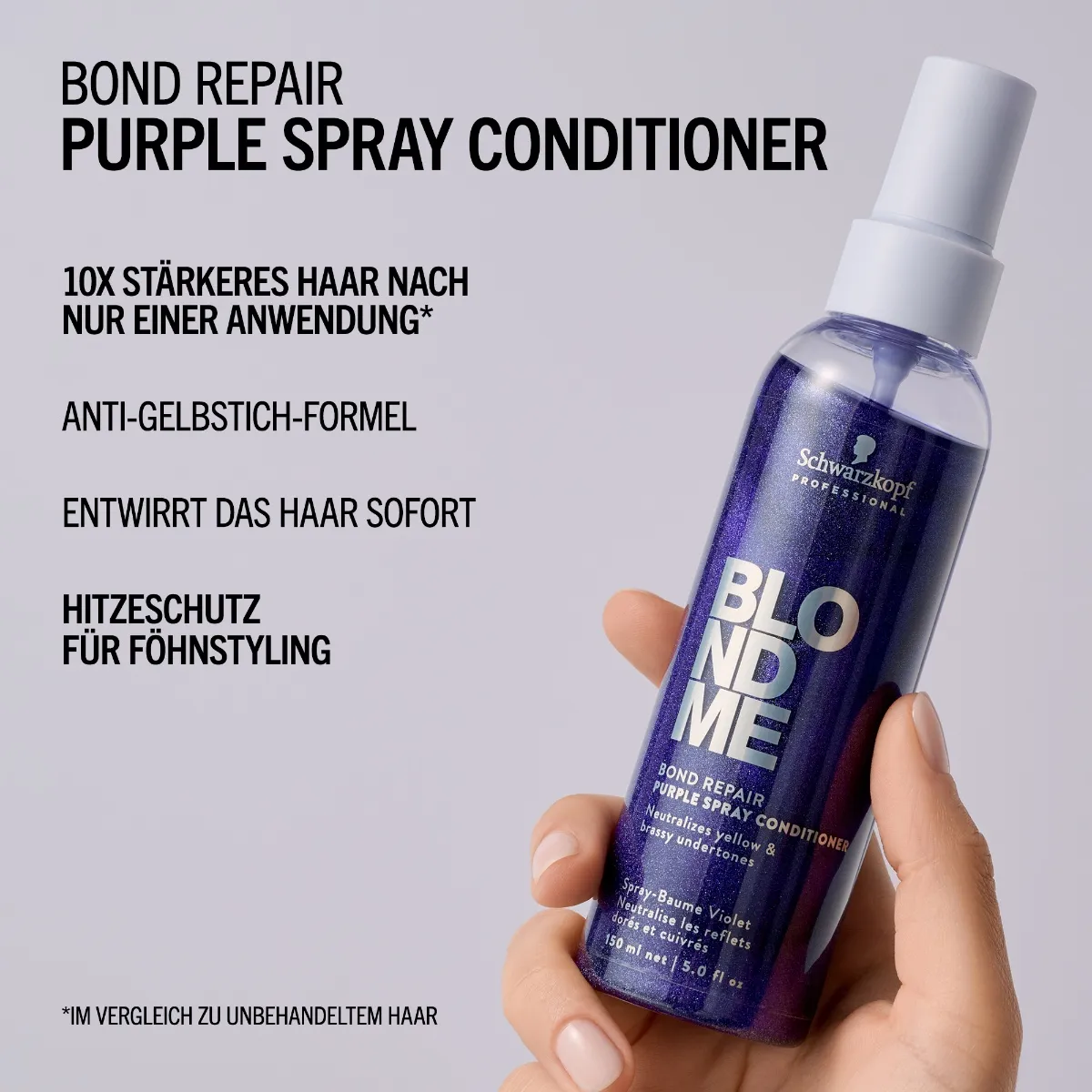Schwarzkopf Blondme Purple Toning Spray Conditioner 150 ml 3 Schwarzkopf Blondme Purple Toning Spray Conditioner 150 ml