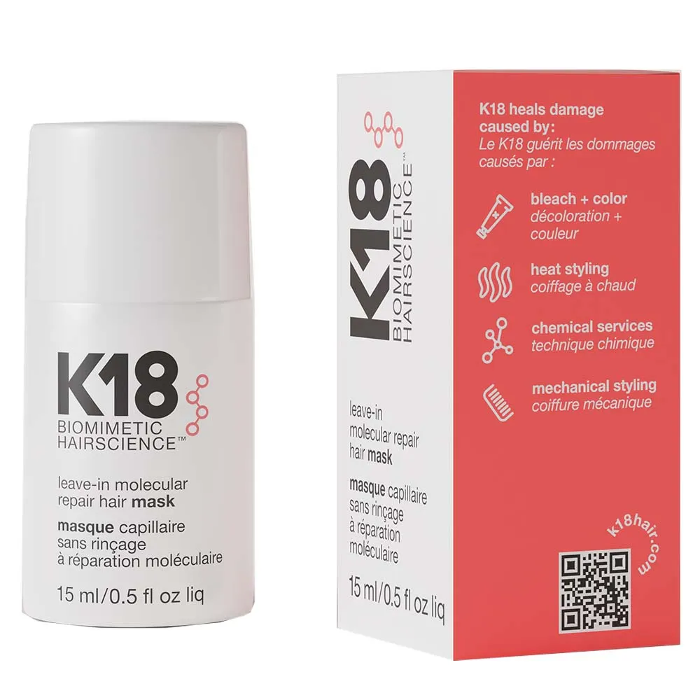 K18 Leave-In Molecular Repair Hair Mask 15 ml 1 K18 Leave-In Molecular Repair Hair Mask 15 ml