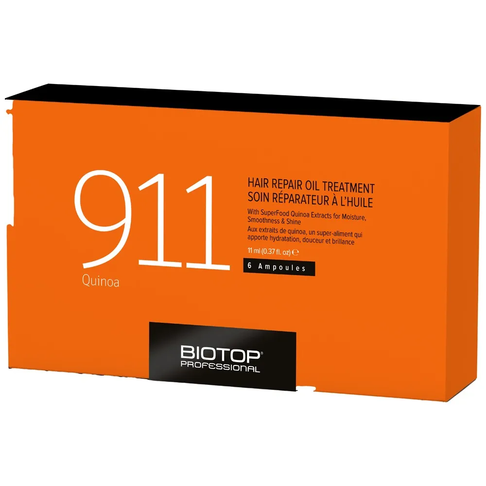 BIOTOP PROFESSIONAL 911 Quinoa Hair Repair Oil Treatment 6x11 ml 
