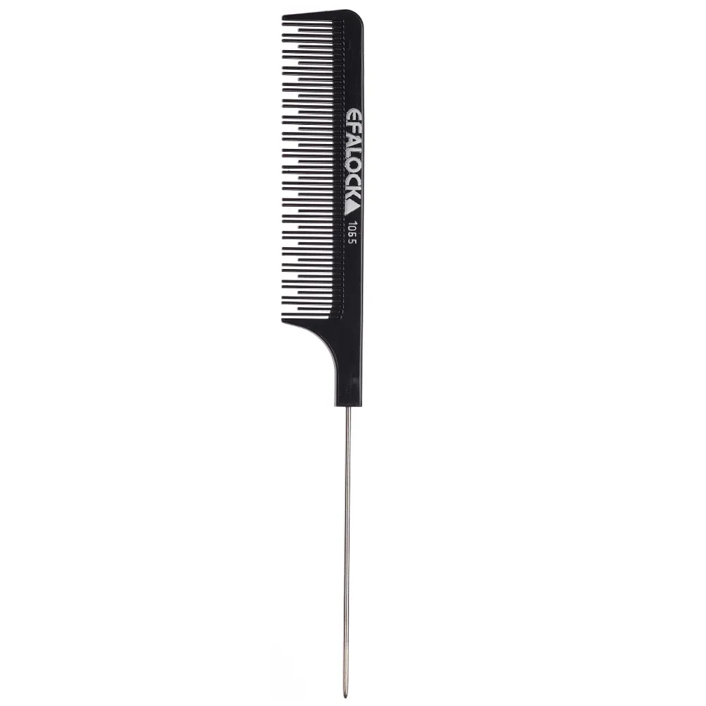 Efalock Nylon Nadeltoupierkamm 8.0 Schwarz 