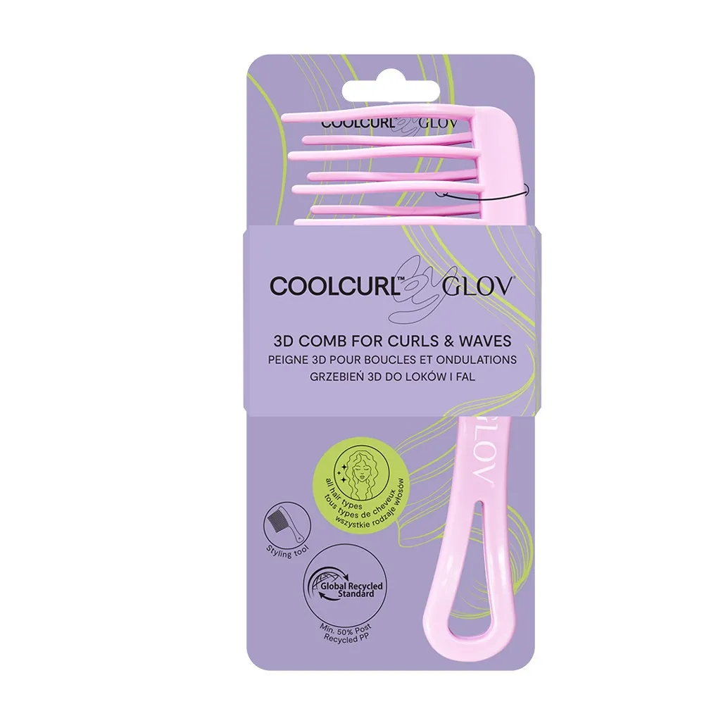 GLOV COOLCURL 3D Comb for Curls & Waves 