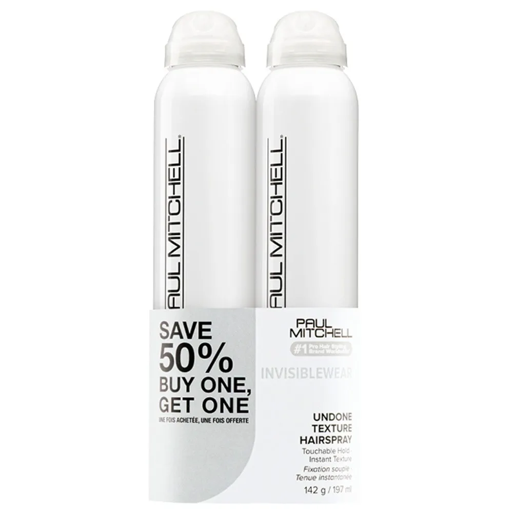 Paul Mitchell Invisiblewear Undone Hairspray SAVE ON DUO 197 ml 