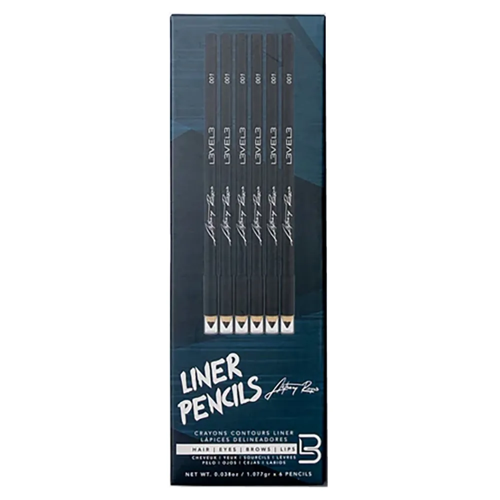 Level3 Liner Pencils Black 6er Pack 