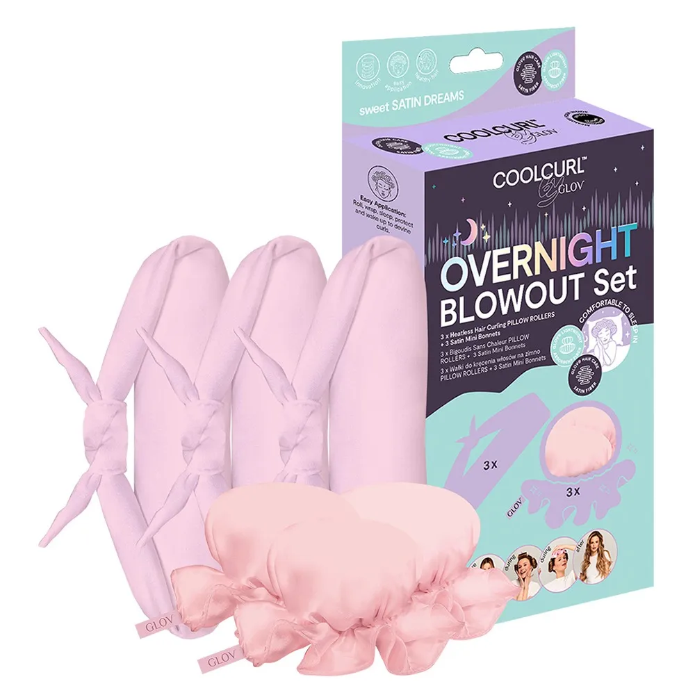 GLOV COOLCURL Overnight Blowout Set - Pink 