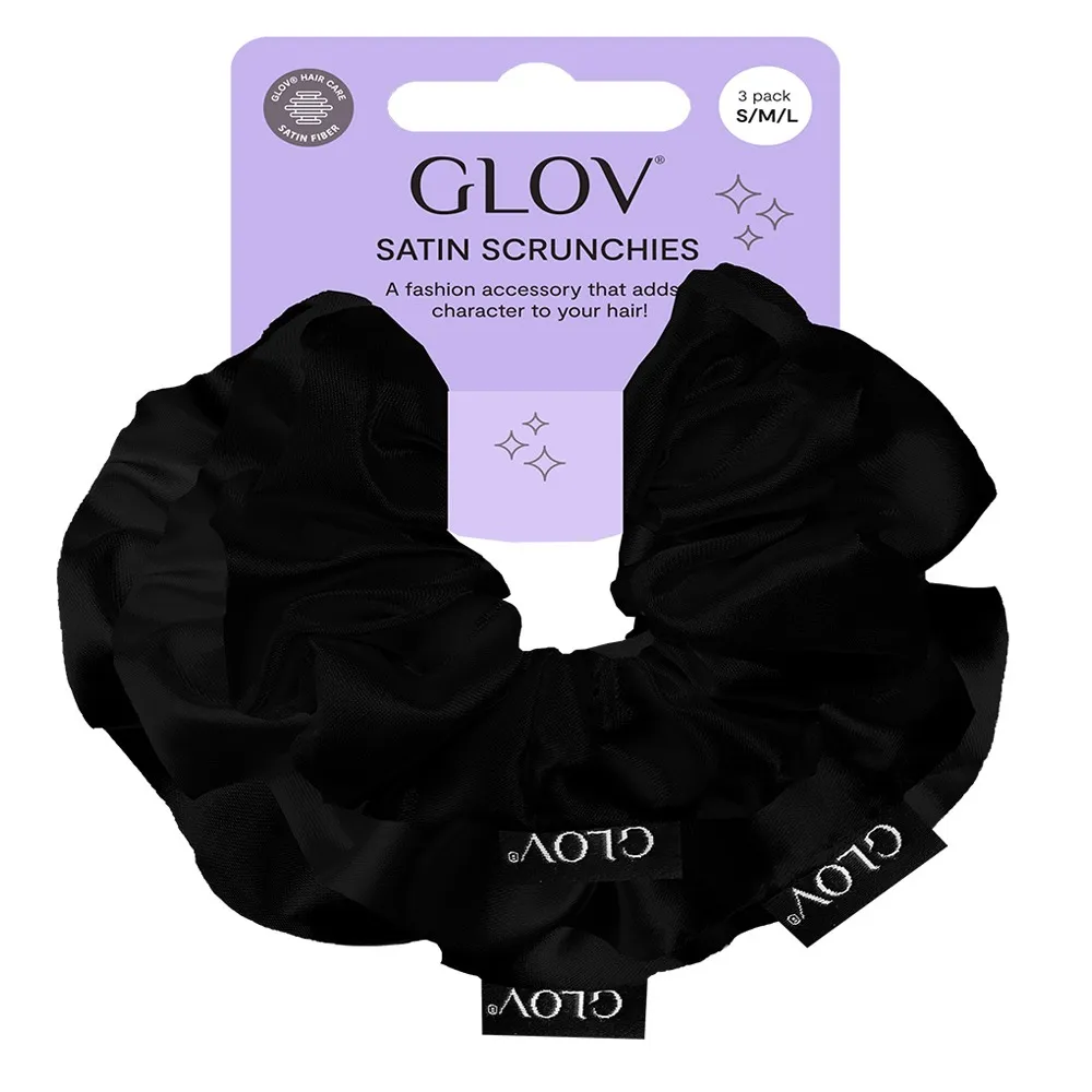 GLOV Scrunchies 3 Pack S/M/L - Black 