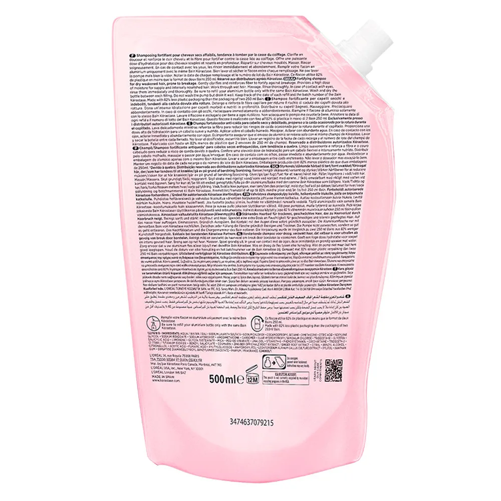 Kérastase Genesis Bain Hydra-Fortifant Refill Pouch 500 ml 2 Kérastase Genesis Bain Hydra-Fortifant Refill Pouch 500 ml